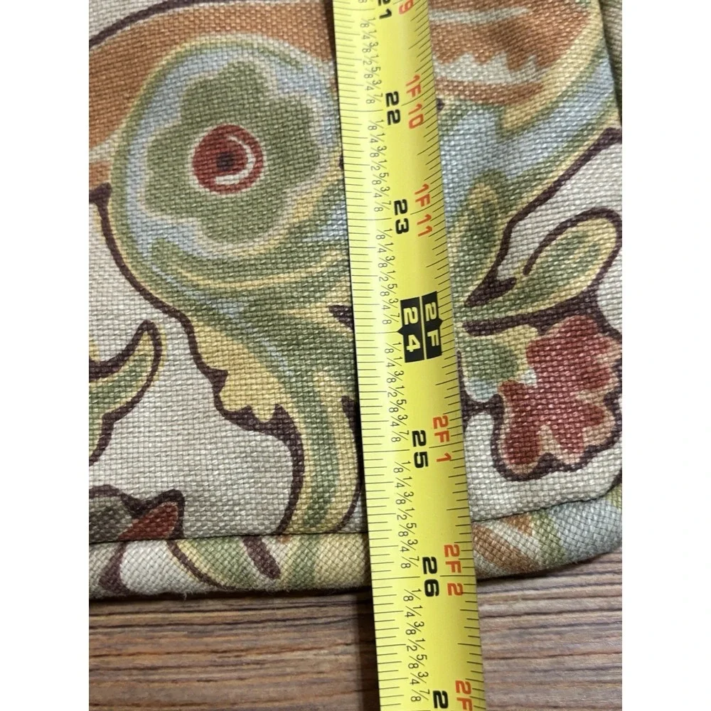 Pottery Barn SIMONE 2 Euro Pillow Shams‎ Cotton Linen Blend Jacobean